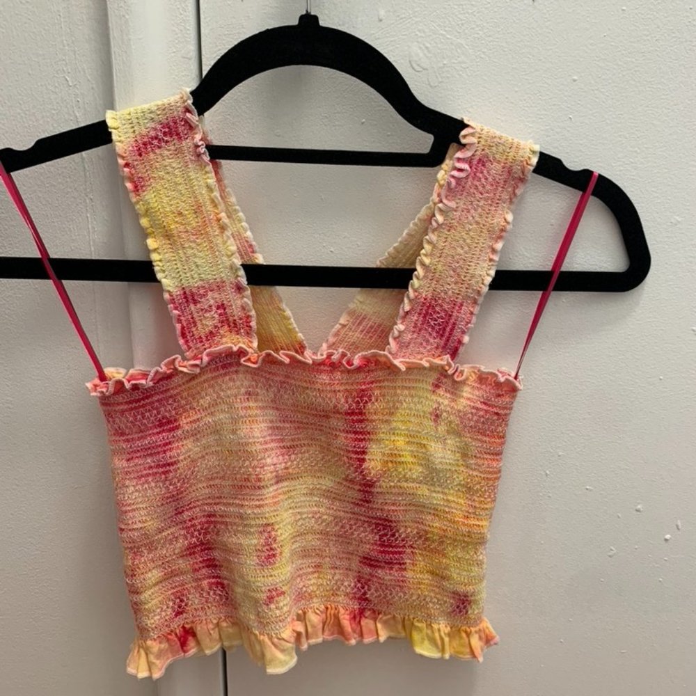 Impeccable Pig Lemonade-Color Crop Top Size S